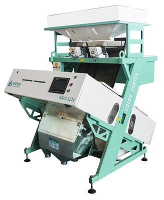 プラスチックフレーク 自動色選別機 2シュート
