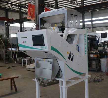 異なった色材料を分類するための光電穀物の穀物色の選別機機械