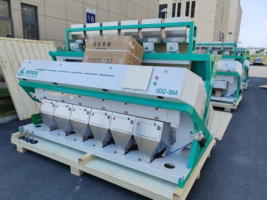 6粘着性の米のコーヒー豆4-8T/HのためのシュートIOT色の選別機機械
